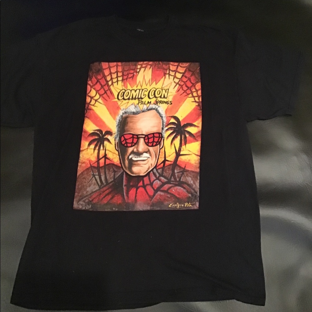 RARE Stan Lee Comic Con Spider-Man T Shirt Palm Springs